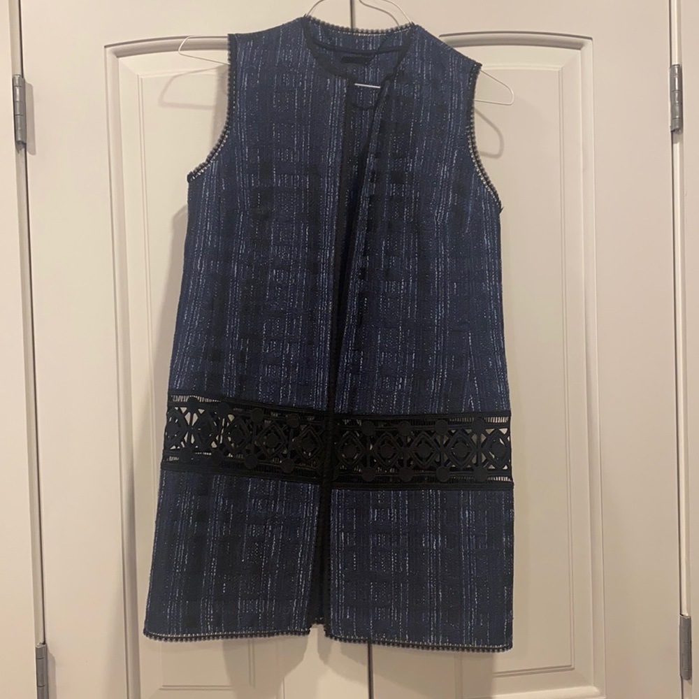 Elie Tahari metallic vest